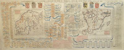 Image for Carte Genealogique pour Conduire a L'Historique des Rois du Nord, La Carte de Leurs etats, Leurs Armes et Des Remarques Pour Conduire a L'Intellgience de L'Histoire du Nord