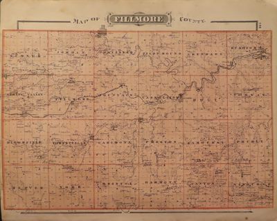 Image for Map of Fillmore County 1874 - from Illustrated Historical Atlas of the State of Minnesota