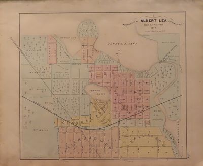 Image for Map of Albert Lea 1874 - from Illustrated Historical Atlas of the State of Minnesota