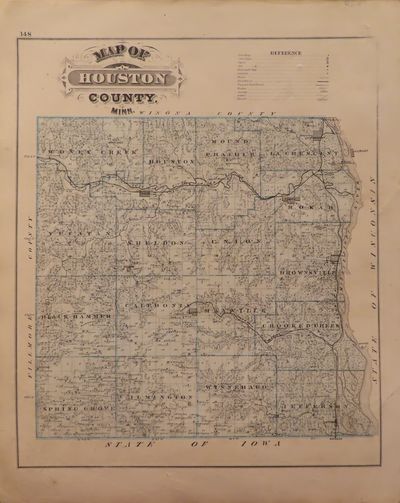 Image for Map of Houston County 1874 - from Illustrated Historical Atlas of the State of Minnesota