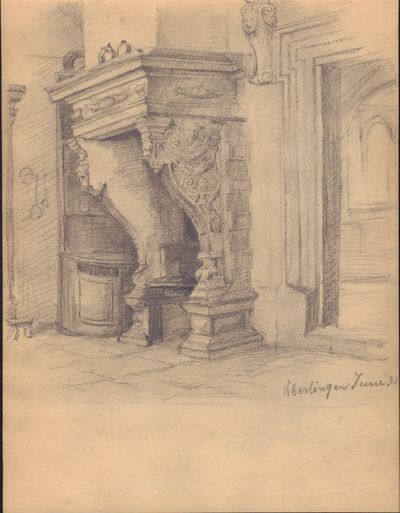 Image for Set of 3 Original Pencil Drawings of Uberlingen, Germany