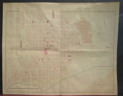 Image for A Map of the City of Caracas in manuscript