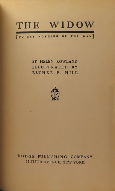 Image for The Widow; To Say Nothing of the Man