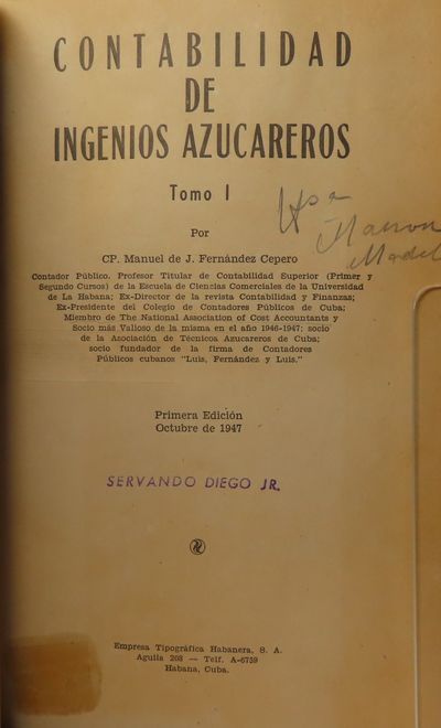 Image for Contabilidad de Ingenios Azucareros