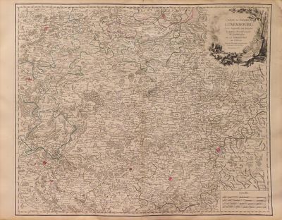 Image for Carte de Duche de Luxembourg dans laquelle on trouve la partie Meridionale & limitrophe de la Seigneurie de Lyege