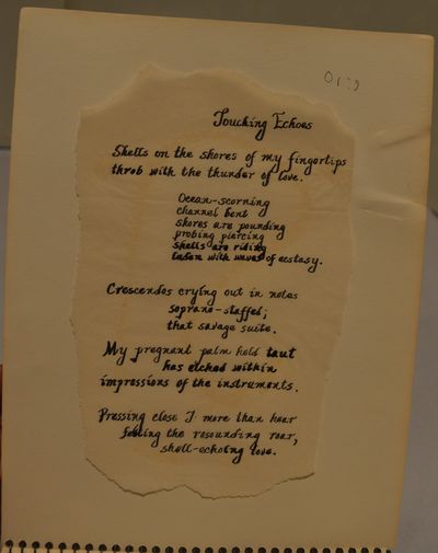 Image for Autographed manuscript of original poetry