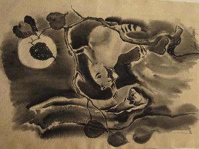 Image for Original watercolor artwork used in "Masked Prowler. The Story of a Raccoon."