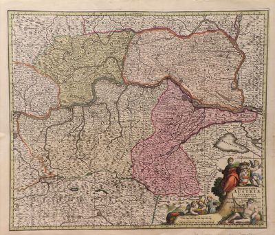 Image for Archiducatus Austriae Inferioris accuratissima tabula Cujus ditiones in suos Quadrant