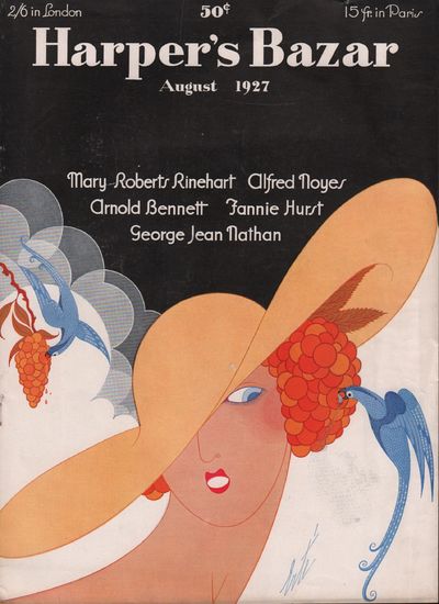 Image for Harper's Bazar (Harper's Bazaar) Magazine Cover August 1921