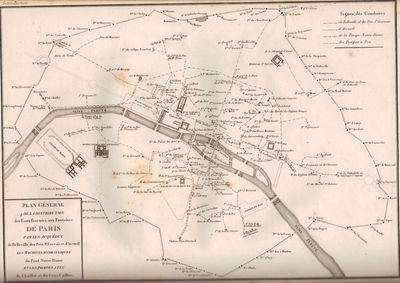 Image for Les fontaines de Paris anciennes et nouvelles, les plans indiquant leurs positions dans les differens quartiers, et les conduites pour la distribution de leurs eaux.... Fontaines publiques de la ville de Paris, élevées par la munificence des rois de France, depuis Philippe-Auguste jusqu'a nos jours.