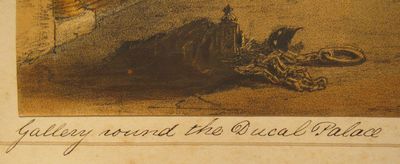 Image for "Gallery round the Ducal Palace" from Interiors and Exteriors in Venice