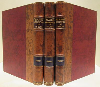 Image for Relaciones Geograficas de Indias Peru - 3 Volumes (of 4) Publícalas el Ministerio de Fomento