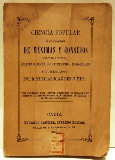 Image for Ciencia popular, ó Coleccion de máximas y consejos morales, polÃticos, sociales, literários, económicos y domésticos.