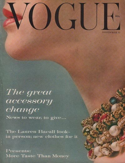 Image for Vogue Magazine (incorporating Vanity Fair). November 15, 1959. Vol. 134. No. 9.