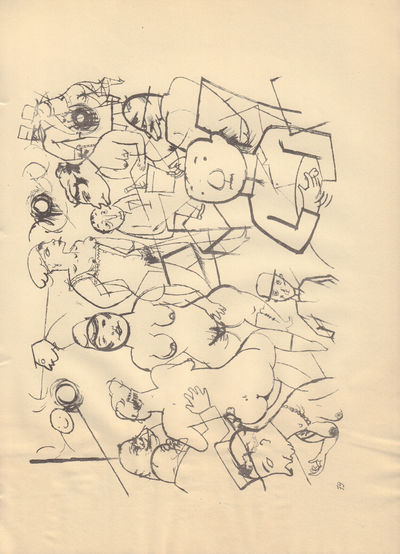 Image for Ecce Homo (Ausgabe C). Plate 79: Dr. Benn's Nachtcafe.