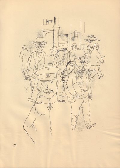 Image for Ecce Homo (Ausgabe C). Plate 71: Deutsche Manner.