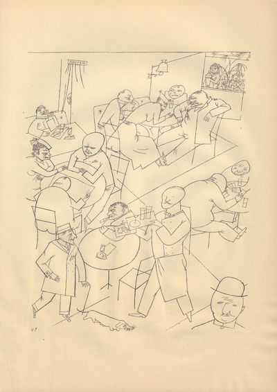 Image for Ecce Homo (Ausgabe C). Plate 41: Cafe.