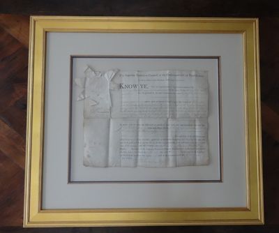 Image for Signed; partially printed, partially manuscript Document of Supreme Executive Council of the Commonwealth of Pennsylvania.
