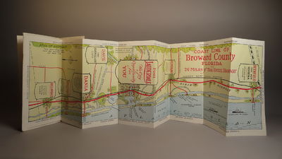 Image for Circa 1924 Broward County Florida Map The Climate Superb and you can Prove it. The Paradise of the East Coast between Palm Beach and Miami on the Dixie Highway and the East Coast R.R.
