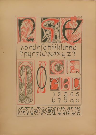 Image for Documents Decoratifs, plate 54. Alphabet