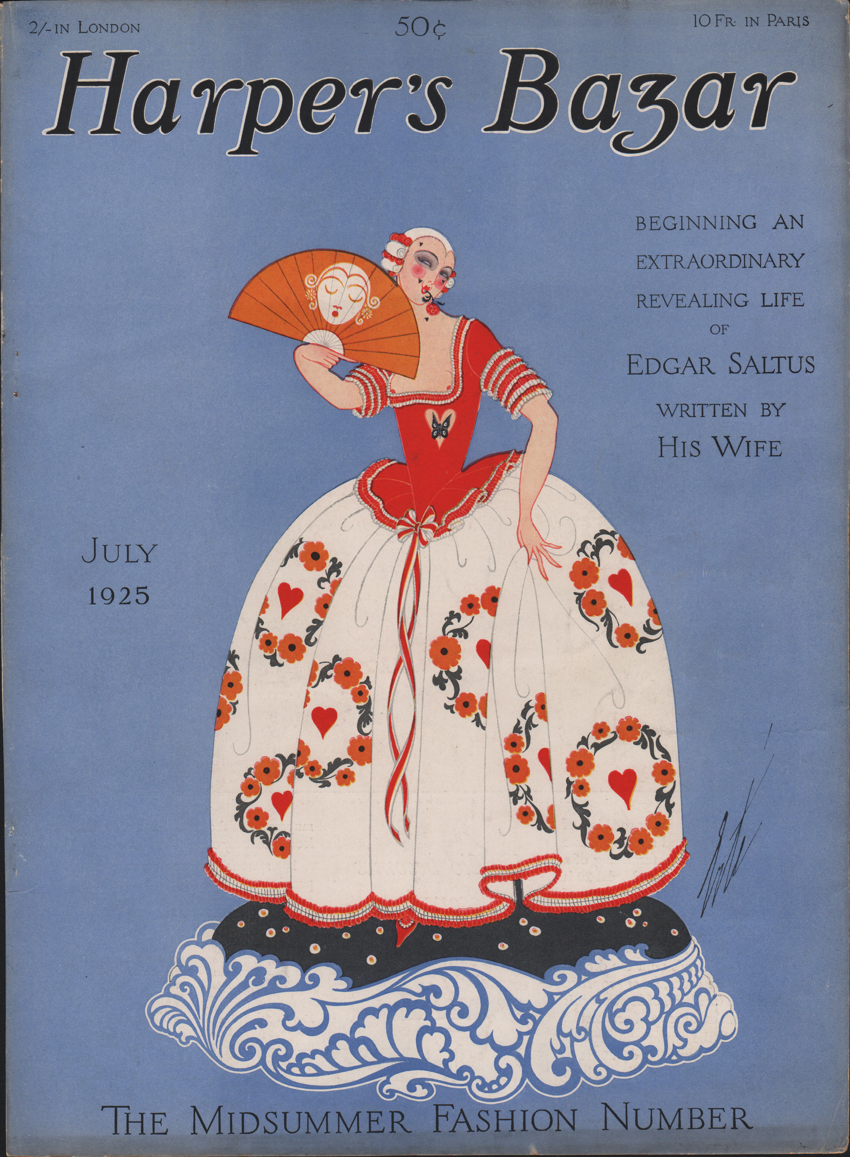Image for "Harper's Bazar (Harper's Bazaar) Magazine Cover July, 1925"