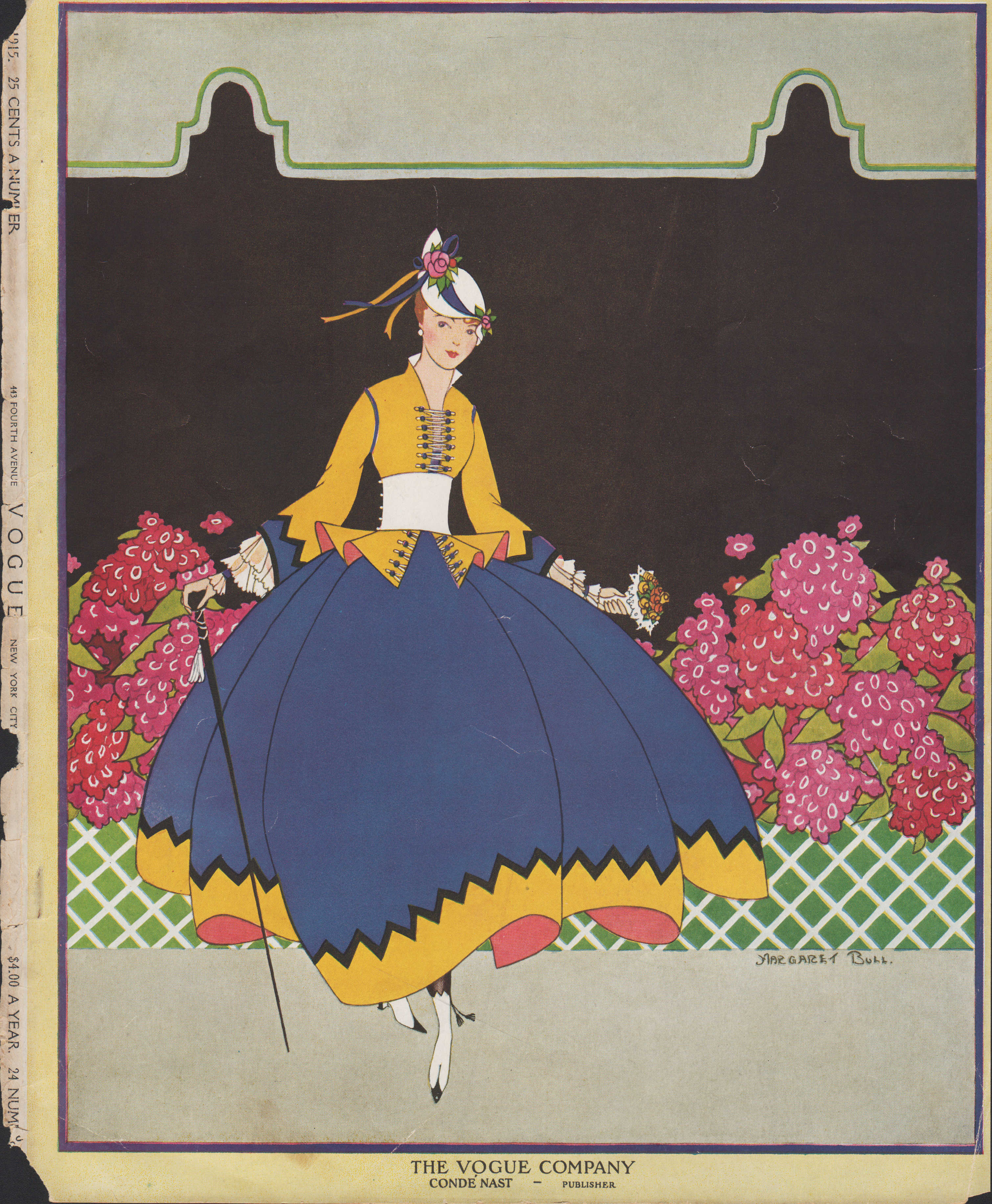 Image for "Vogue Magazine, July 15, 1915 - Cover Only. Sans text."