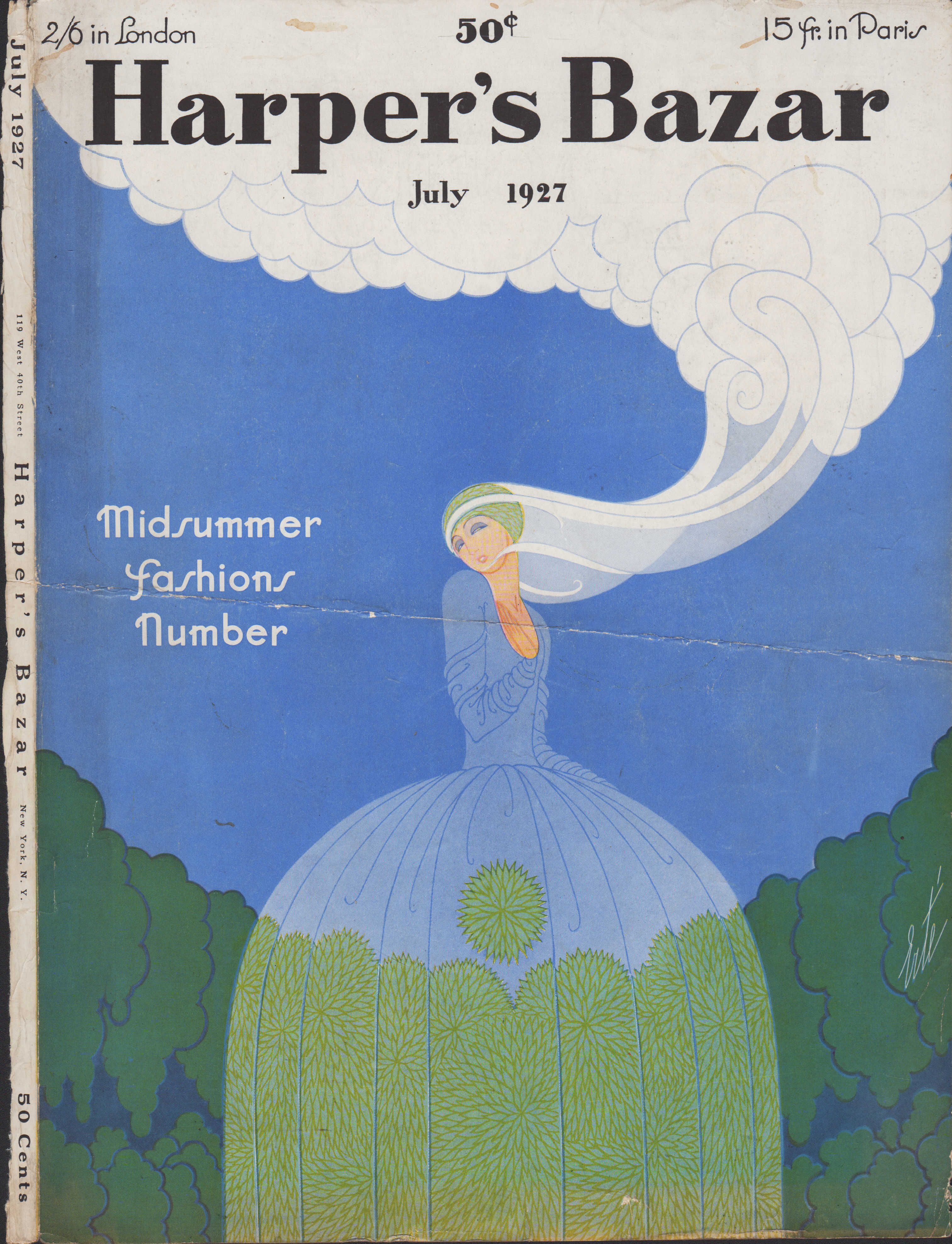 Image for Harper's Bazar (Harper's Bazaar) July, 1927 - Cover Only