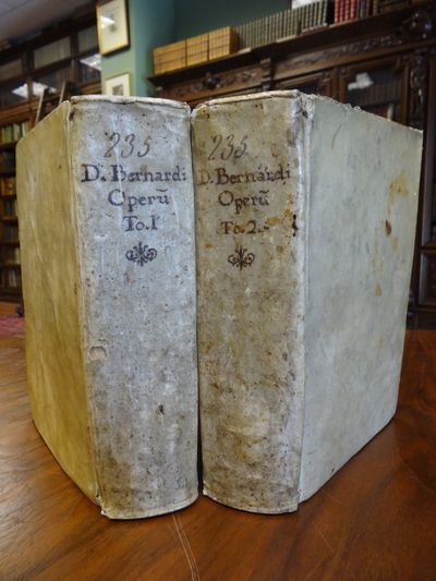 Image for D. Bernardi doctoris mellitissimi ac primi abbatis Claraevallensis Coenobii, opera, in duos tomos distincta. Quibus adiecimus eiusdem auctoris opuscula: quae, ut caetera eius scripta, coelestem, ac divinam sapiunt eruditione. Two volume set.
