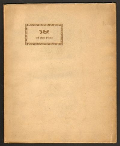 Image for Ahab and other Poems