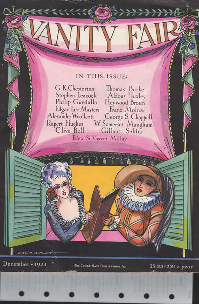 Image for Vanity Fair Magazine, December, 1923
